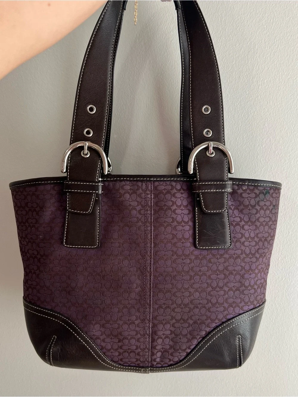 Vintage Coach Signature Soho Tote Bag